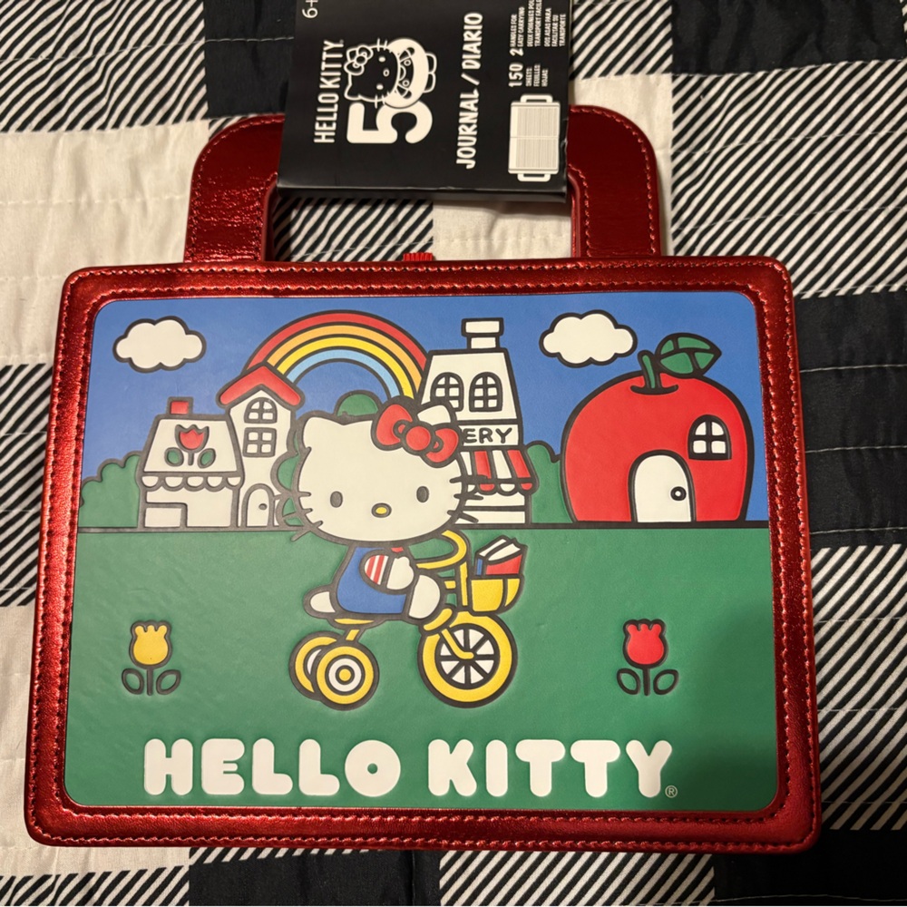 Loungefly Hello Kitty Red and Green Journal